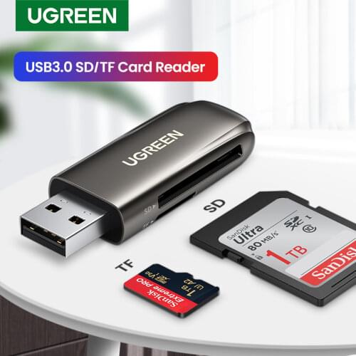 UGREEN Card Reader USB 3.0 to SD Micro SD TF Memory Card Adapter for PC Laptop Accessories Multi Smart Cardreader SD Card Reader