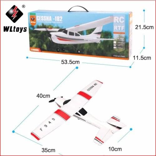 Wltoys F949 RC Airplane Plane Remote Control Toy 2.4G Aircraft Model 3-Channel Outdoor Gliders with Built-in USB Batterty