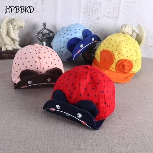 HPBBKD Fashion Baby Girl Boy Hat Newborn Infant Toddler Cap Girl Boy Unisex Cotton Baseball Cap Kids Hat Children Sun Hats GH527