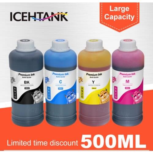 ICEHTANK 500ml Bottle Printer Ink Refill Kit For Epson 1281 0921 0731 1631 0631 0711 1811 1971 XL Printer Ink Cartridges