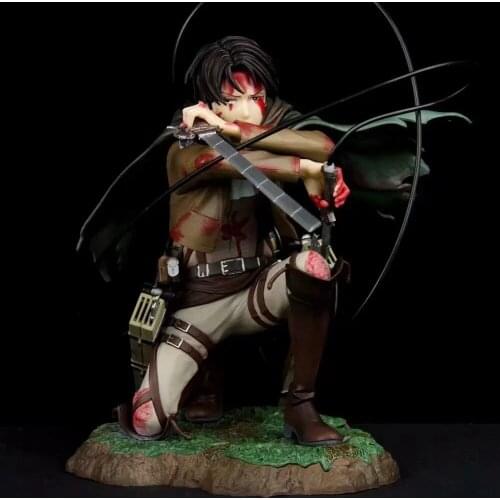 New 18cm Attack on Titan Figure Rival Ackerman Action Figure Package Ver. Levi PVC Action Figure Rivaille Collection Model