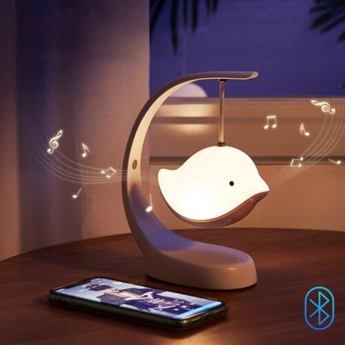 New Year Gift Bluetooth Speaker Night Light Flying Bird Music Table Lamp Girl Girlfriend Valentines Day Birthday Creative Gift