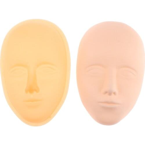 Pro Training Manikin Head Cosmetology Mannequin Flat Doll Head Practice Make Up Eyelash Extensions Eyebrow Lips Tattoo