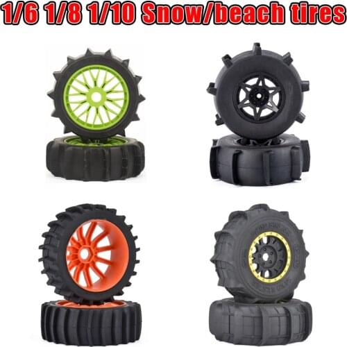 RC Car Parts Remote Control Model Cars FS 1/10 Short-course Truck Vehicle Buggy Snow/Beach Tires Tire Wheels 12mm Adapter