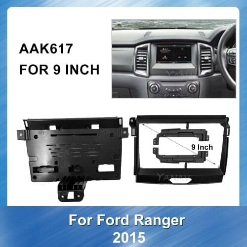 Car Radio GPS Navigation fascia frame For-Ford RANGER 2015 Car stereo receiver Panel Mounting Dash Installation Frame Trim Kit