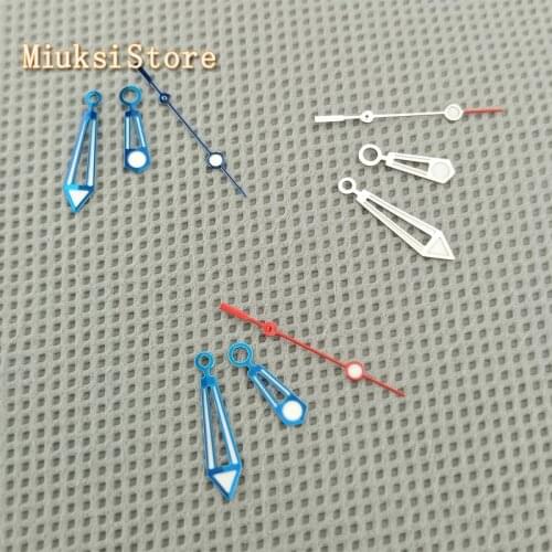 Silver/blue watch hands luminous hands fit MIYOTA 8205 8215 821A Mingzhu DG2813/3804 movement