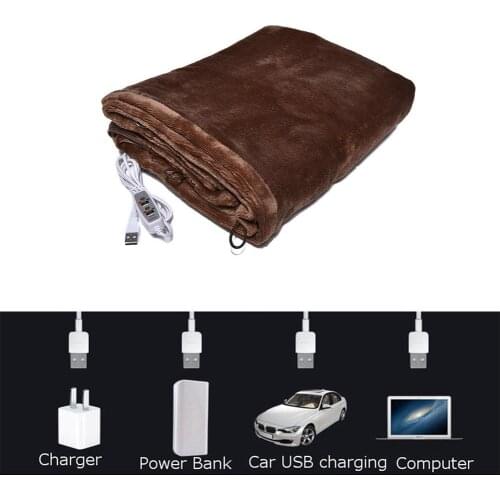 Office Home Electric Warming Heating Blanket Pad Shoulder Neck Heating Shawl USB Soft 5V 2A Ourdoor Soft Heated Shawl