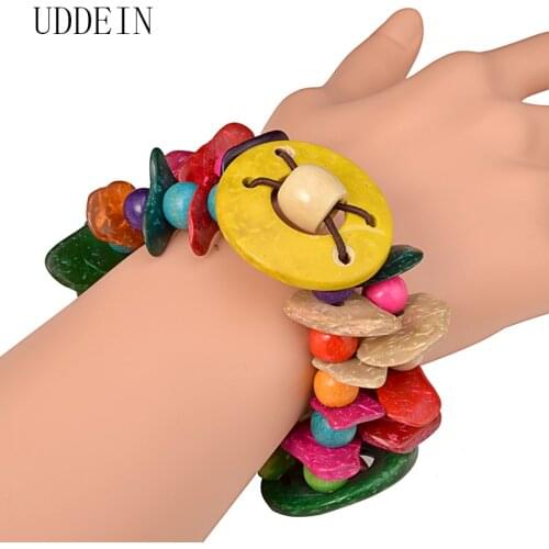 UDDEIN one direction strand bracelets for women vintage handmade party jewelry big order price bohemian Charms Bracelet wood