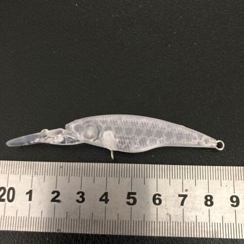 10pcs 85mm 4.7g Blank lures unpainted fishing lure blank minnow bait lure body 339