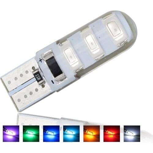 2Pcs W5W T10 LED 194 168 Car Wedge Side License Plate Bulb Parking Lamp 12V 5730 6SMD Auto Clearance Light