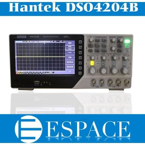 2017 New Hantek DSO4204B Digital Storage Oscilloscope 200MHz 4 Channels 1 Gsa/s Integrated USB Host/Device Better Than DSO5102P
