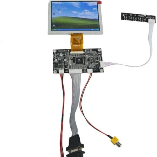 5inch TFT ZJ050NA-08C 640x480 50Pin Plus VGA AV LCD Controller Board Kit free shipping