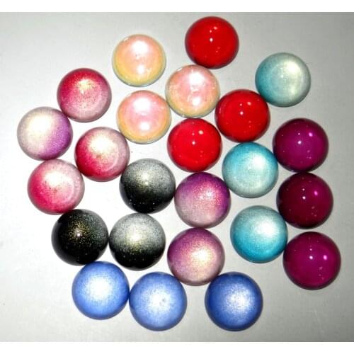 18mm natural Quartz crystal cabochon Color Change by Temperature Beads pendant For Diy Jewelry Making Bracelet Accessories 50pc