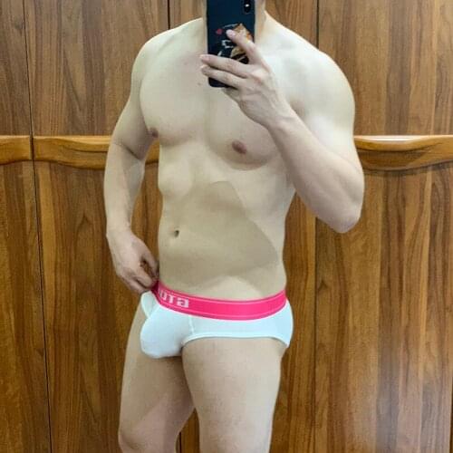 6pcs GTOPX Mens Briefs Comfortable Cotton Custom Logo Men Underwear 6 colors men boxer