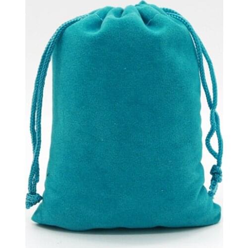 100pcs velvet drawstring jewelry bag pouch velvet fabric 13x19cm christmas gift bags for gift storage and packaging