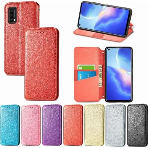 For Blackview A70 A90 A80S A80 plus Flower Pattern PU Leather Flip Wallet Card Phone Cover Case