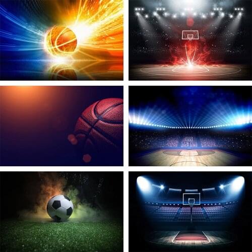 Avezano Backdrop Basketball Football Field Game Boy Athlete Photography Backgrounds For Photo Studio Photocall Photozone Decor