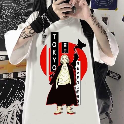 2021 Anime Tokyo Revengers Printed Tees Shirt Unisex Funny Manga Short Sleeve Oversize Hip Hop Sudaderas Fashion Summer T-shirt