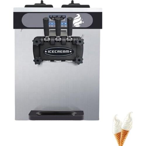 Hot Sale Silver Ice Cream Machine Desktop Dessert Soft Ice Cream Makers