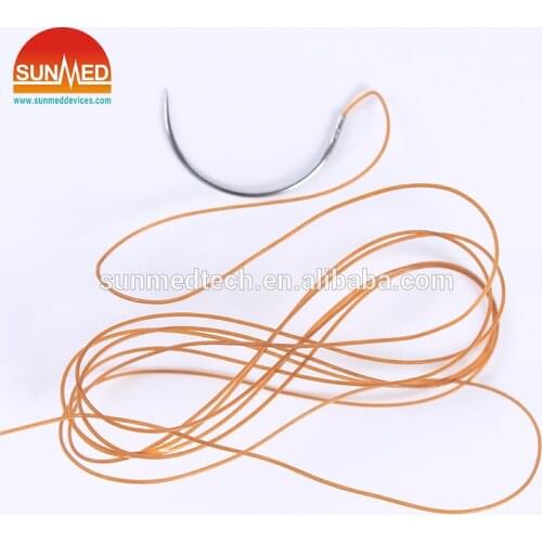 Chromic Catgut Sutures With Needle Medical Surgical Sterile