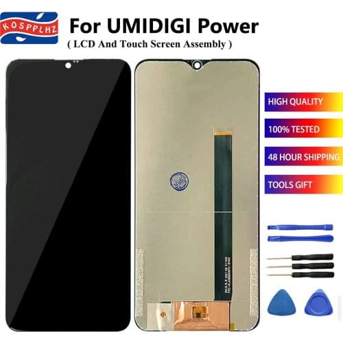 KOSPPLHZ 6.3" New For Umidigi Power LCD Display + Touch Screen Assembly For Umi Power Screen Replace Parts + Tools & Tape