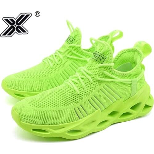Green Blade Sneakers Male 2021 Summer Casual Mesh Platform Sports Shoes Men Outdoor Trainers Walking Shoes Men zapatillas hombre