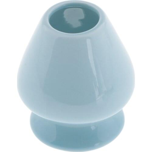 Round Ceramic Matcha Whisk Holder Traditional Whisk Stand for Tea Parties