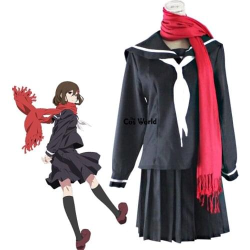 Kagerou Project Tateyama Ayano Black Sailor Suit Uniform Dress Outfit Anime Cosplay Costumes