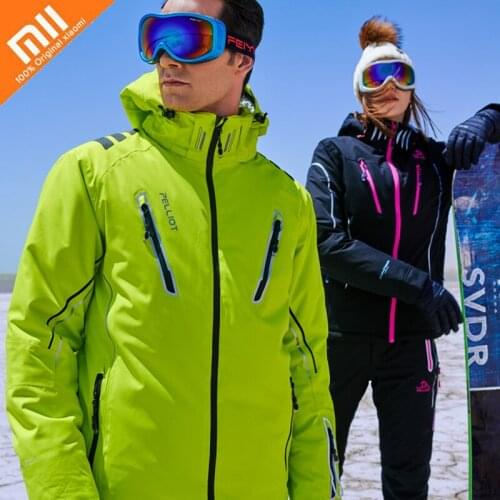 Xiaomi PELLIOT Ski Suit Jacket Men Winter WaterProof Breathable Snowboard Windbreakers Jackets Boy Mountain Outdoor Coat Male