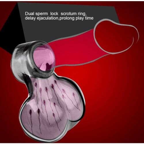 Soft Male Scrotal Bound Penis Rings Scrotum Binding Chastity Device Lock Sperm Cock Ring Sex Toys For Men Delayed Ejaculation