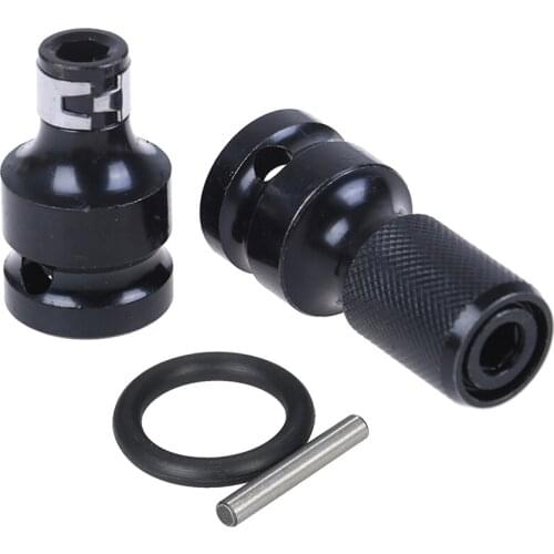 New Hot 50*23*18mm 1/2" Square To 1/4" Hex Ratchet Socket Wrench Socket Adapter Spanner Set Drive Converter Impact Tool