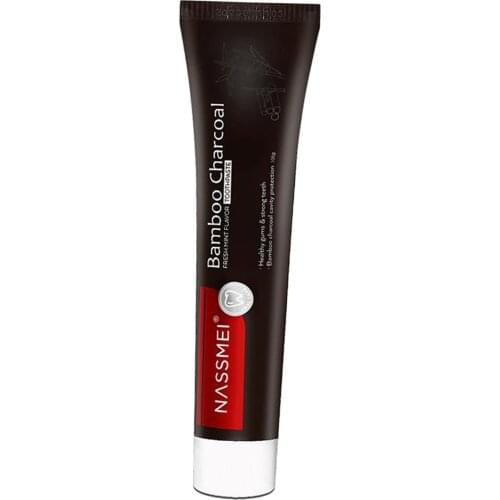 Bamboo Activated Charcoal Whitening Toothpaste Polishes Teeth Stain Remover