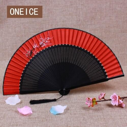 Wedding Bride Big Red Hand Fan Chinese Style Folding Japanese-style Ms Handcrafted Gift True Silk