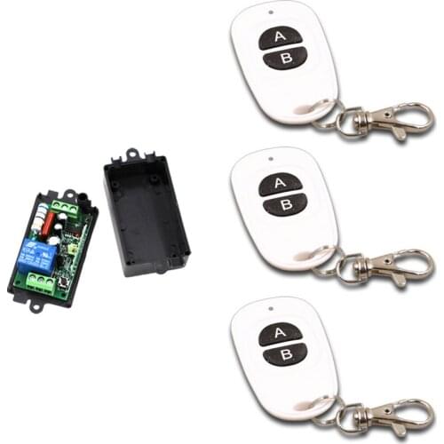 AC 110V Remote Control Switch Systerm 220V 1CH 10A RF Relay Remote Controller Receiver Transmitter 315Mhz/433Mhz Freeshipping