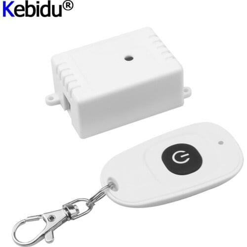 Universal Wireless Remote Control Switch Wireless 433 MHz AC 110V 220V 1CH Relay Receiver Module & Wall Panel RF Remote Controls