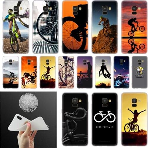BIKE CYCLING Phone Case For Samsung Galaxy A10 A20 A30 A40 A50 A60 A70 A6 A8 Plus A7 A9 2018 A3 A5 2017 Soft Cover Coque