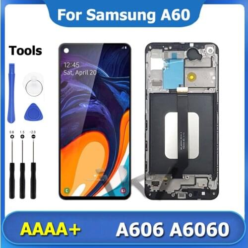 A60 A606 LCD Display For Samsung Galaxy A6060 Super AMOLED Pantalla Touch Screen Digitizer Assembly Repair Screen Replacement