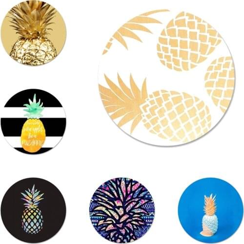 58mm Fruit Pineapple Icons Pins Badge Decoration Brooches Metal Badges For Backpack Decoration