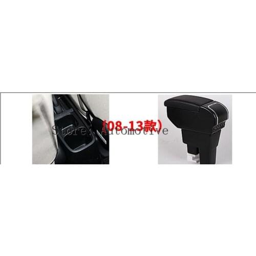 1pcs Beige Leather Storage Box Armrest Center Console For FIT for Honda JAZZ 2008-2013