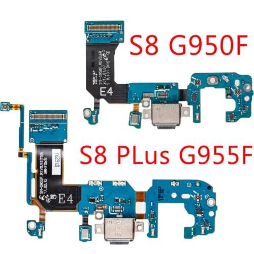 1pcs USB Charging For Samsung Galaxy S8 G950F S8 plus G955F Charger Connector Dock Port Flex Cable Replacement Repair Parts