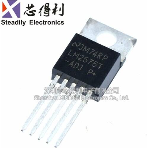 10pcs/lot New LM2575T-ADJ Switching Regulator Lm2575 Adjustable TO-220