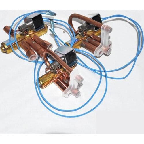 Refrigerant 4 way valve Air Conditioning Electromagnetic Four Way Reversing Valve With Coil air energy heat pump