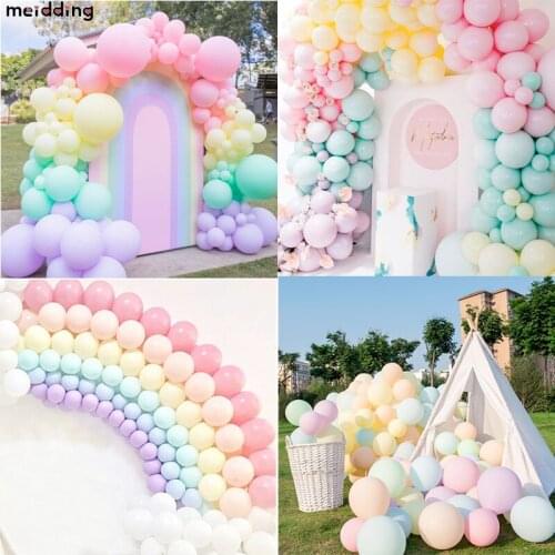 5 Inch Balloons Birthday Party Decorations Macaron Ballons Rainbow Pastel Love Heart Arch Balloons Kit Baby Shower Wedding Decor