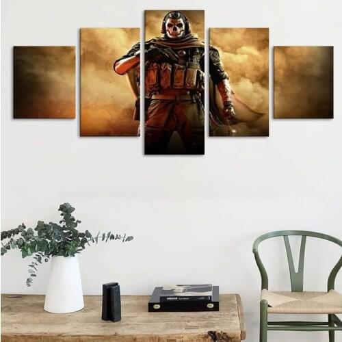 Unframed 5 Panel Call Of Duty Adv Warfare Gaming Game Bar Kids' Room Decor Pictures Wall Art Home Decor Posters Canvas Paintings