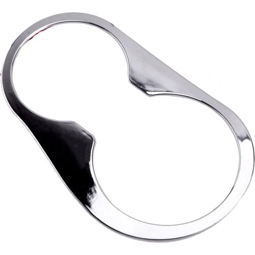 Car Silver Console Water Cup Holder Decoration Cover Trim Frame Accessories Fit For Nissan Qashqai 2008 2009 2010 2011 2012 2013