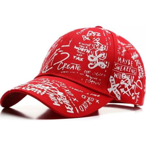 Graffiti Baseball Cap Women Men 2020 Summer Letter Print Snapback Gorras Hombre Casquette Femme Hip Hop Womens Hats