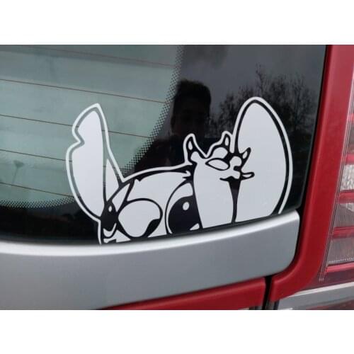 Dawasaru Car Stickers Stitch Cartoon Funny Decoration Creative Decals for Windshield Auto Tuning Styling Vinyls 16cm*10cm