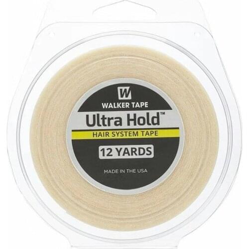 Aobocca White Ultra Hold Double Sided Adhesives Hair Tape 12yards For Hair Extension/Toupee/ Lace Wigs Adhesive Wig Tape