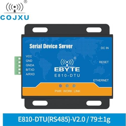 Ethernet RJ45 to RS485 TCP UDP 100M Full Duplex Serial Port Server Wireless Transceiver Modem Module E810-DTU(RS485)-V2.0