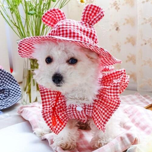 5 Colors Cute Ears Dogs Cats Headgear Cap Pet Hat Animal Puppy Accessories Headwear for Pugs Teddy Shih Tzu Poodle